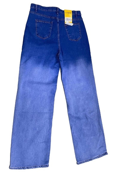 Fade Wide-Leg Denim Jeans